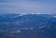 The Sangre de Cristo Mountains as seen from our plane flying into Santa Fe.