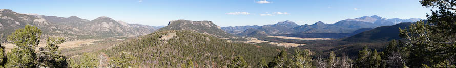 Deer Mountain is the big one in the center of this panorama