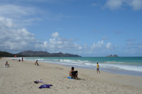 the beach in Waimanalo