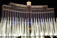 the fountains at the Bellagio
